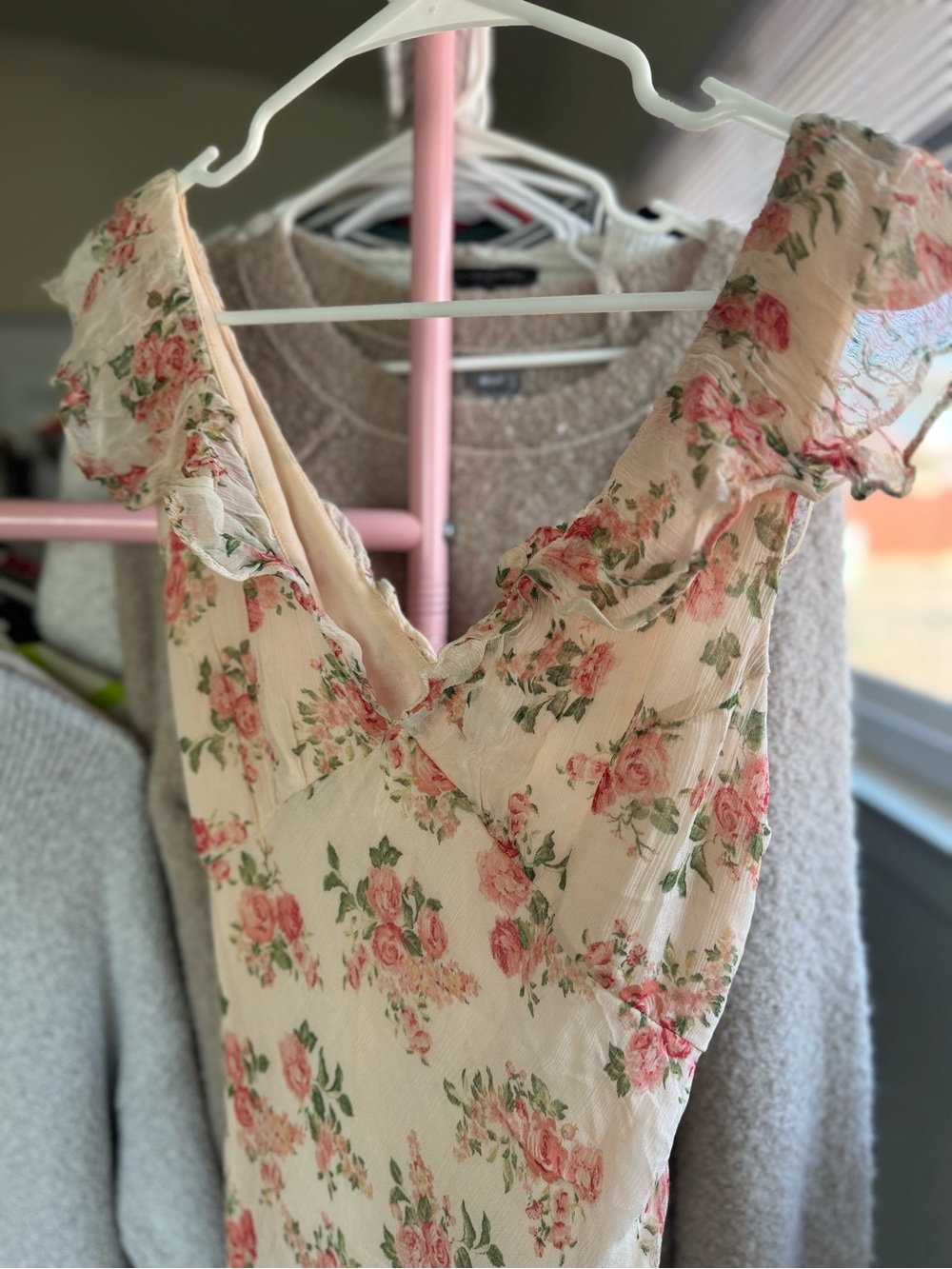 Mango V Neck Floral Maxi Dress - Picture 6 of 11